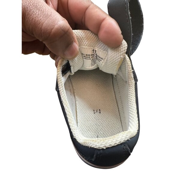 Place Size 13 Kids Navy Blue Low-Top Sneakers  Snap Strap Lace-Up Closure - Picture 7 of 8